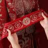 June bride新郎新娘结婚腰带家缠万贯婚礼新人压钱布压腰钱红腰带 实拍图