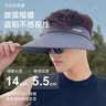 回力空顶遮阳帽子男夏季防晒户外登山防紫外线潮流大檐太阳帽出游遮脸 升级黑色【360°防晒加大加宽】 实拍图