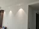 雷士（NVC） LED防眩筒灯射灯嵌入式无主灯家用客厅过道玄关灯服装店洗墙灯 【Ra98全光谱/护眼】桂影pro黑-12W暖白 实拍图