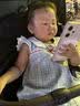ASK JUNIOR女童暑假夏儿童连衣裙小童大花吊带海边度假风公主裙 实拍图