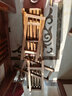 古馆室内阳台多层阶梯落地花架户外组合防腐实木质绿萝多肉架阳台花盆 100长57高 实拍图