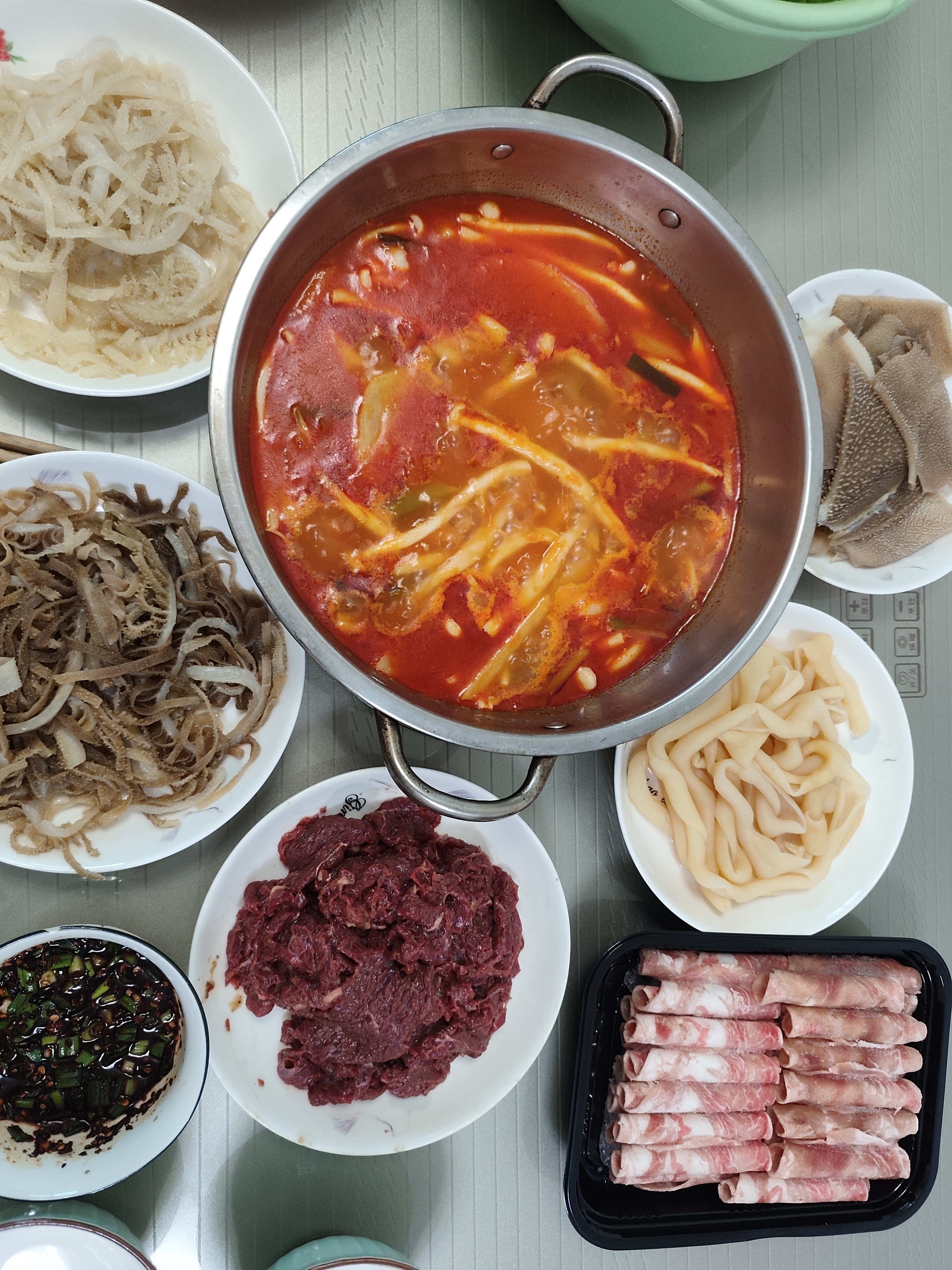 大龍燚火锅四宝2斤食材套餐毛肚生鲜黑白千层鸭肠牛肚百叶固形物70% 实拍图