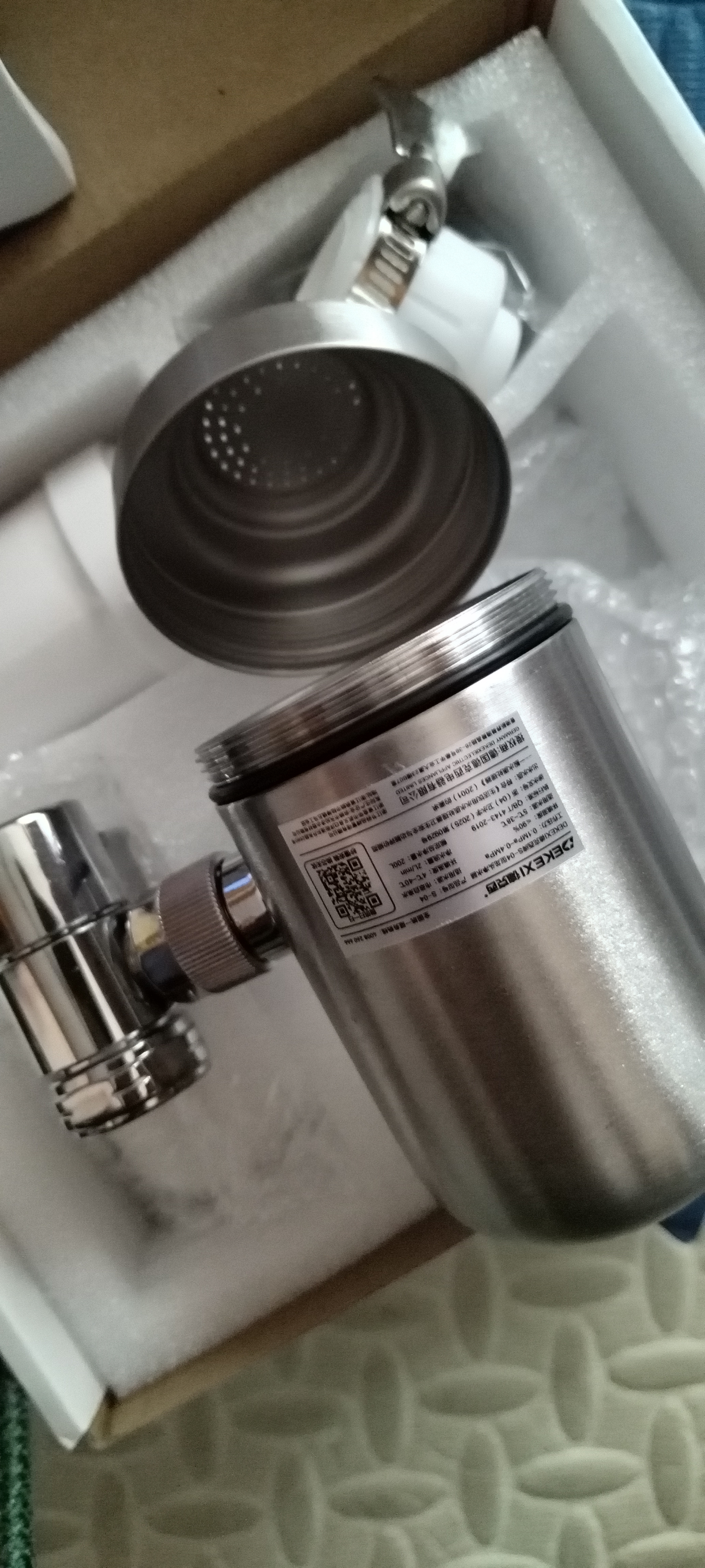 德克西德国净水器水龙头自来水过滤器家用直饮前置过滤器厨房专用净水机 全不锈钢 1机6芯【德国净水专家】 实拍图