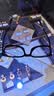 依视路（ESSILOR） 钻晶系列高清耐磨防蓝光近视超薄镜片专业配度数眼镜架男女镜框 TR90-全框-1156BK-黑色 镜框+依视路A4防蓝光1.56现片 实拍图