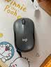 罗技（Logitech）M220 轻音鼠标 无线鼠标 办公鼠标 对称鼠标 带无线微型接收器 灰黑色 实拍图