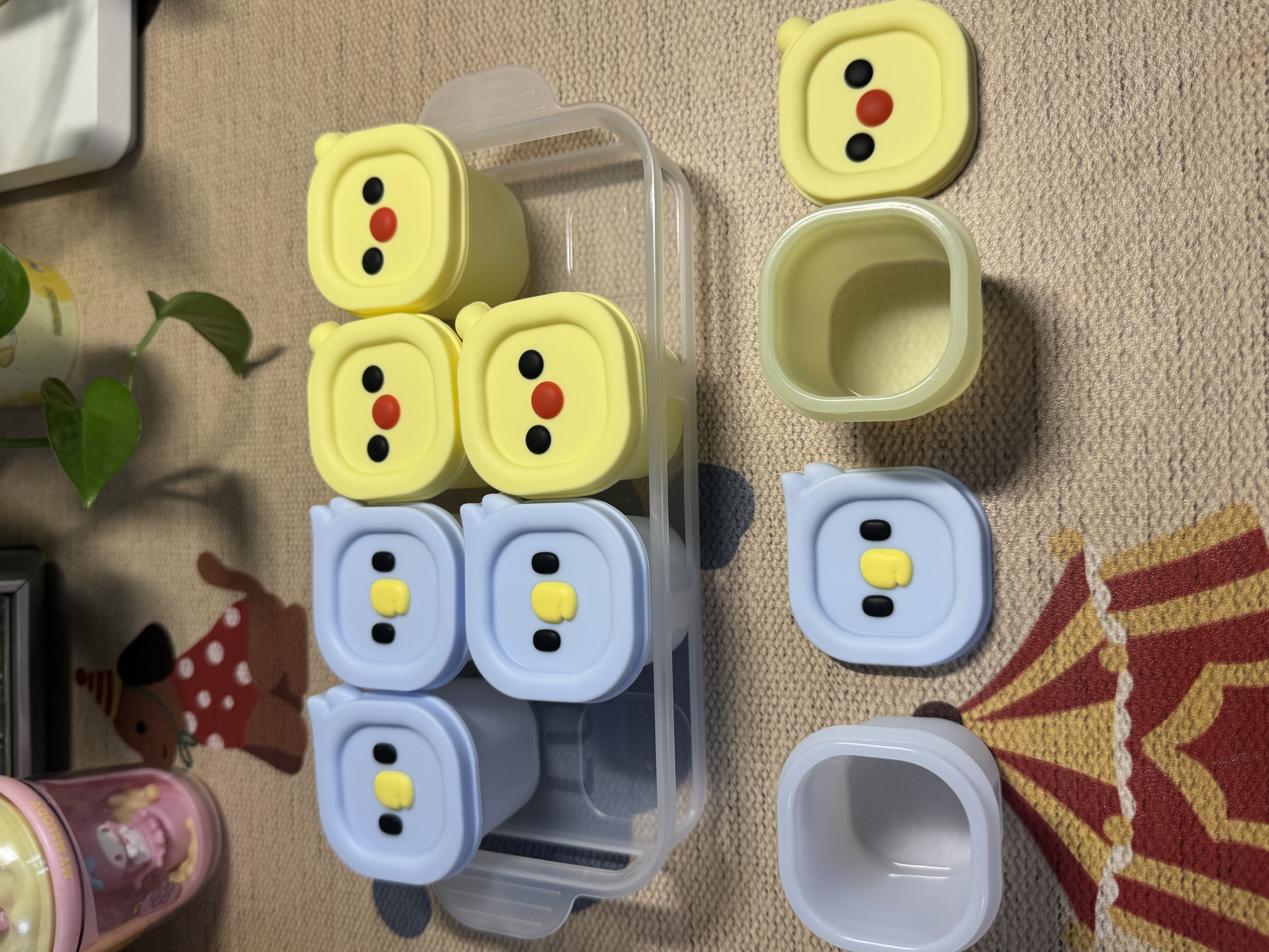 COOKSS宝宝辅食盒模具硅胶家用雪糕冰箱制冰盒硅胶冻冰块神器辅食冰格 实拍图
