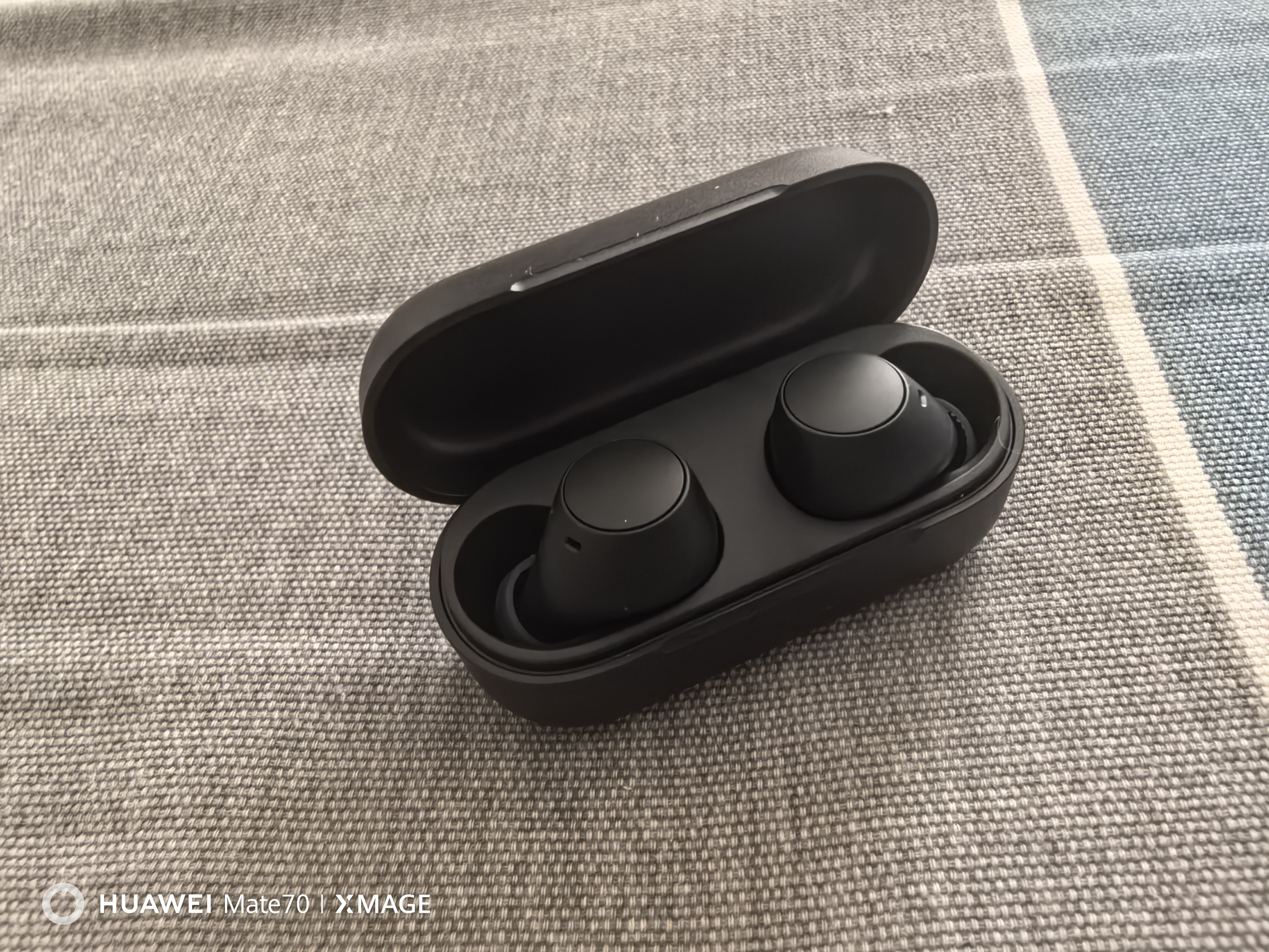索尼（SONY）WF-C510 真无线蓝牙耳机 运动防水 被动物理降噪舒适佩戴华为苹果适用 情人节礼物送男女友学生 黑色 实拍图