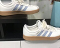 adidas「T头鞋」VL COURT 2.0复古休闲板鞋德训鞋阿迪达斯轻运动 汉玉白/蓝色/金色 (推荐女生买小半码)   36.5 实拍图