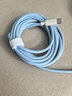 能适Type-C数据线100W快充6A充电线适用华为nova系列小米vivo荣耀oppo手机typec加长编织2米蓝 实拍图