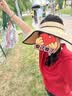 蕉下（beneunder）遮阳帽夏季防晒帽子女士草帽太阳帽防紫外线大檐灯罩蛋卷帽UL558 实拍图