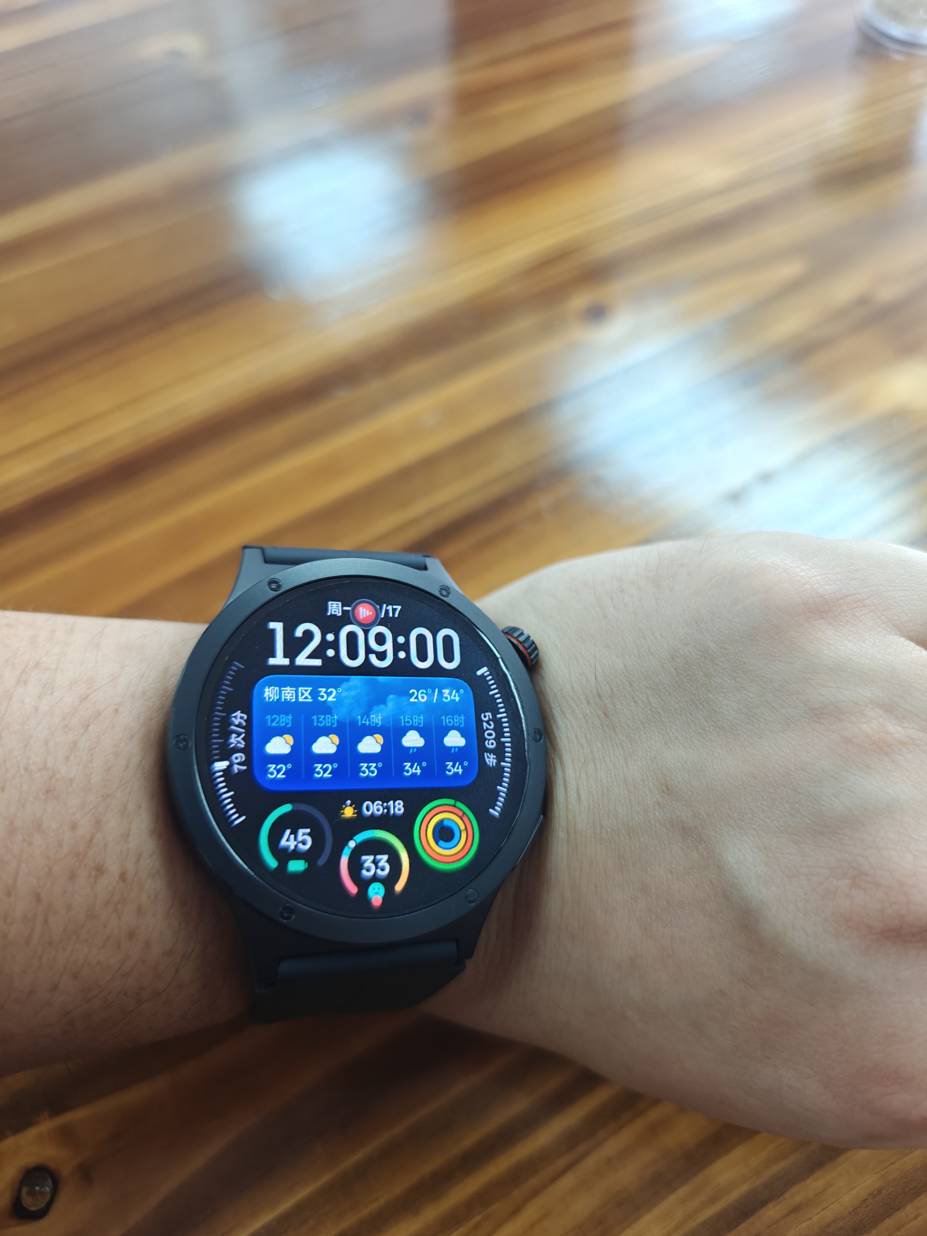 OPPO Watch X3 引力黑+平纹超纤皮质表带 航天级钛合金表体 oppo手表 表带套装 实拍图