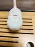 苏氏陶瓷羊脂玉瓷茶具配件茶宠致白小猫咪 实拍图