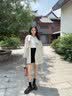 香影英伦风收腰风衣女中长款2026秋季新款都市清行薄款香芋紫外套 米白 S 155/80A/85-95斤 晒单实拍图