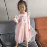 迪士尼爱莎公主裙子女秋季新款女童连衣裙春秋儿童公主裙LX81227 粉110 实拍图