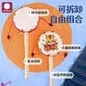 弭黎拨浪鼓和哗啦棒波婴儿0-1岁可啃咬宝宝羊皮老式桃木新生儿玩具 实拍图