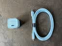 ANKER安克套装20W苹果充电器蓝+C-C快充数据线1.8米蓝 实拍图