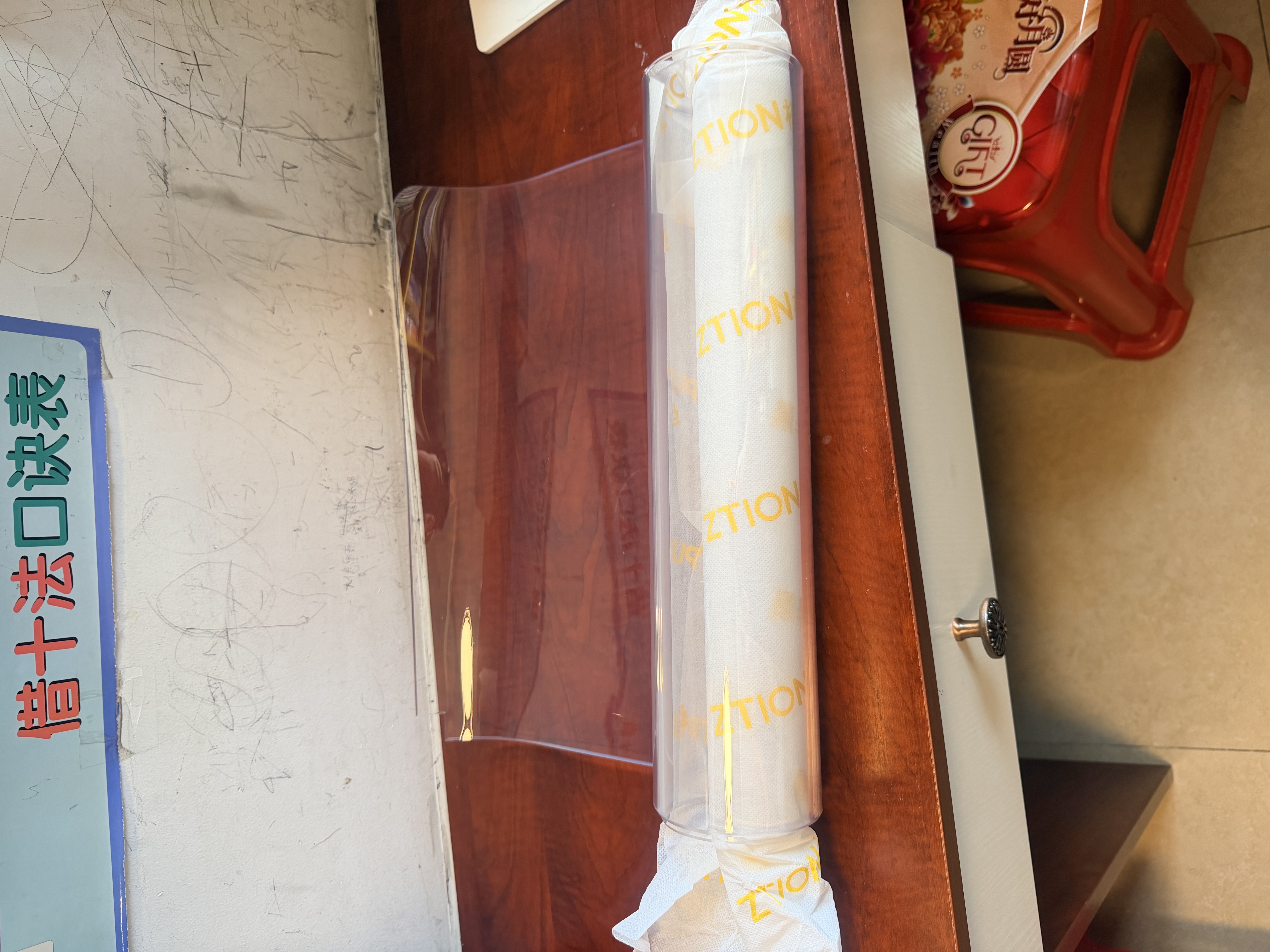 梓晨老爸抽检3FTPU餐桌垫食品级透明茶几桌面保护垫桌布防水防油防烫 实拍图