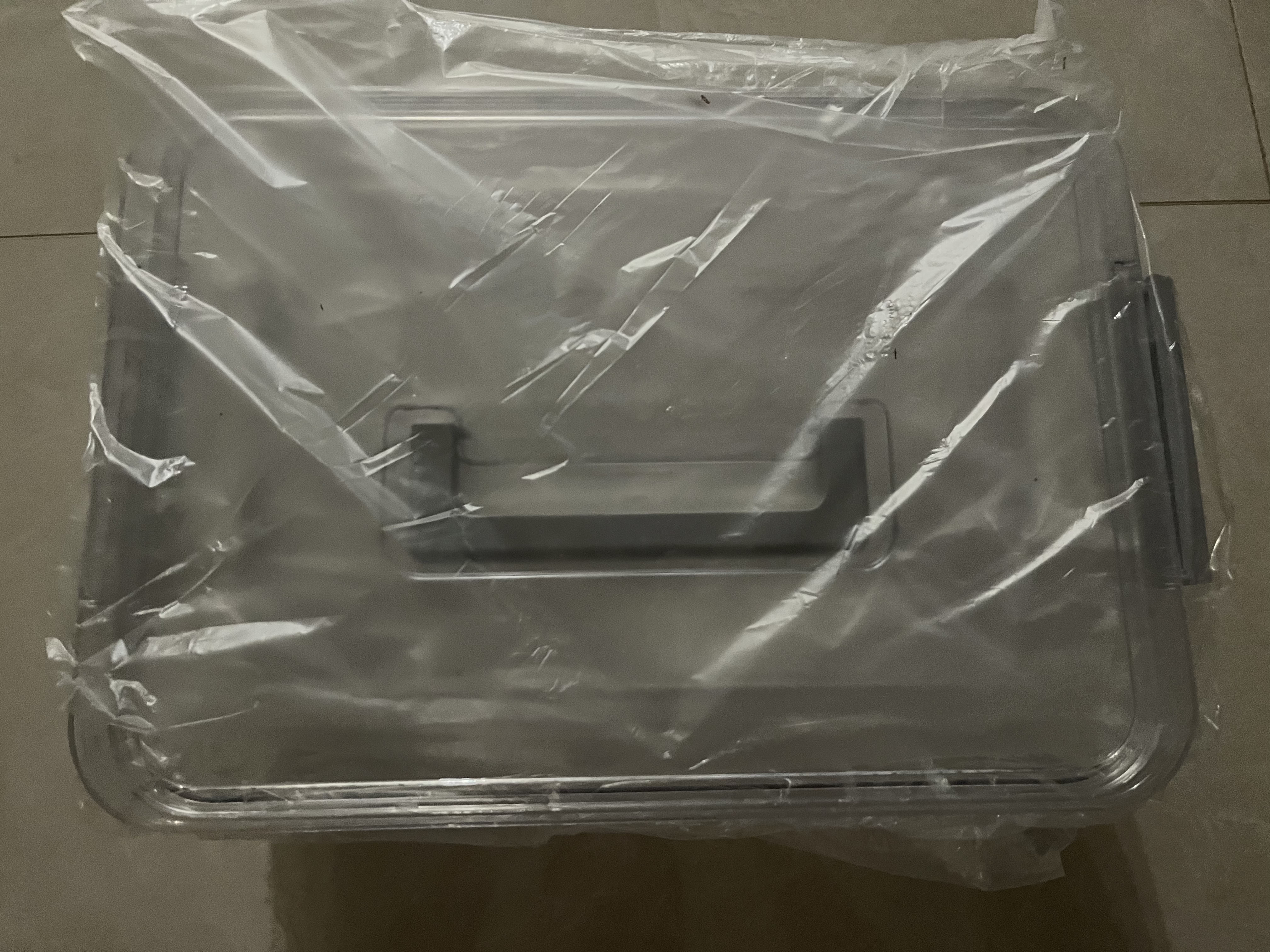 欧拉象 OLA XIANG手提透明收纳箱加厚大容量衣服玩具零食杂物车载整理盒塑料储物筐 实拍图
