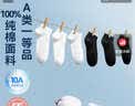 京东京造【100%纯棉】男士袜子男夏季船袜防臭10A抗菌超薄透气短款黑白6双 实拍图