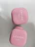 乐系（lexi）小哑铃女士家用铁练手臂塑形直肩健身浸塑亚铃 柔雾粉2kg*2只 实拍图