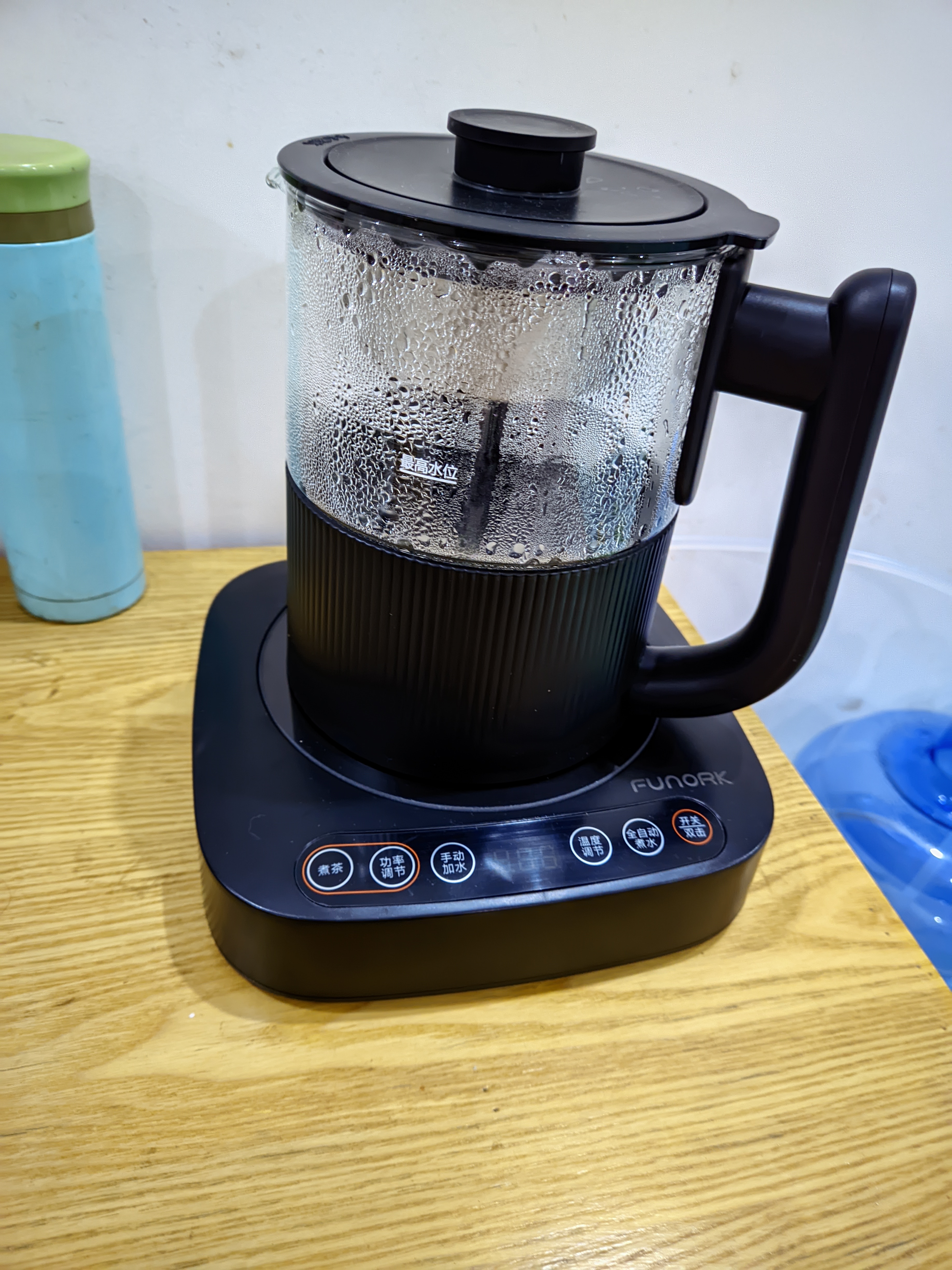 FUNORK全自动上水电热水壶茶台烧水壶玻璃烧水器专用一体保温泡茶具电茶炉煮茶器 D25黑色 实拍图