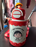 杯具熊（BEDDYBEAR）开口笑双饮盖儿童保温杯带吸管水杯316钢大容量保温壶600ML喵兔丸 实拍图