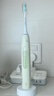 飞利浦（PHILIPS）【七夕情人节礼物】声波电动牙刷钻石3系 5倍洁齿5种模式 洁净刷头*2 送男/女友 HX5161/05抹茶绿 实拍图