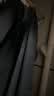 罗蒙（ROMON）纯色商务职业正装男士衬衫工装男装长袖衬衣男CS108黑色2XL 实拍图