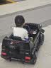 福儿宝奔驰授权大G儿童电动车玩具车可坐人四轮带遥控越野小孩宝宝送礼 四驱黑+防爆软胎+皮座+减震器+后备箱+高低门 实拍图