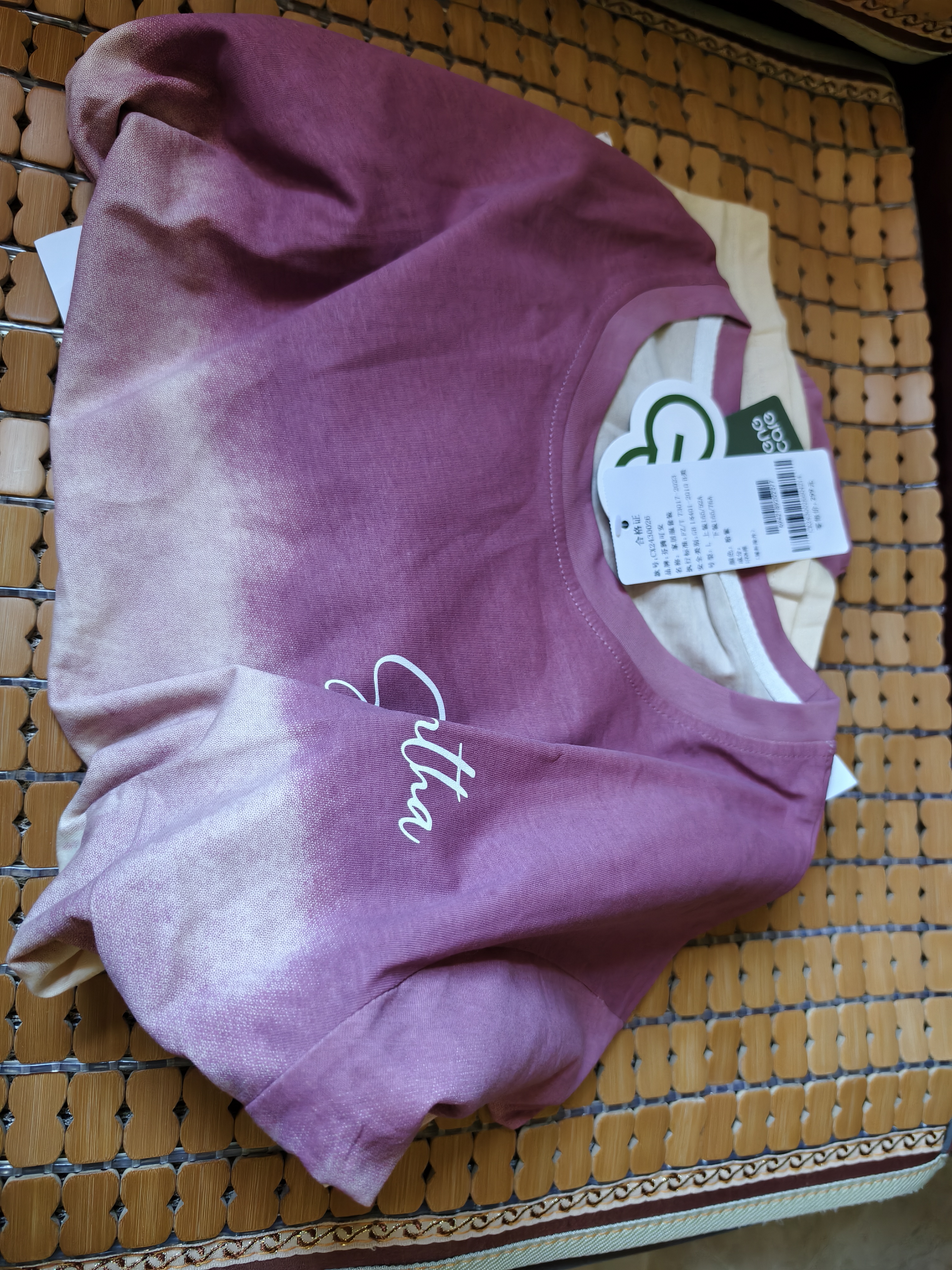 芬腾可安（FENTENGCARE）女士睡衣女夏季纯棉薄款亲肤透气圆领套头短袖短裤可外穿家居服QH 实拍图