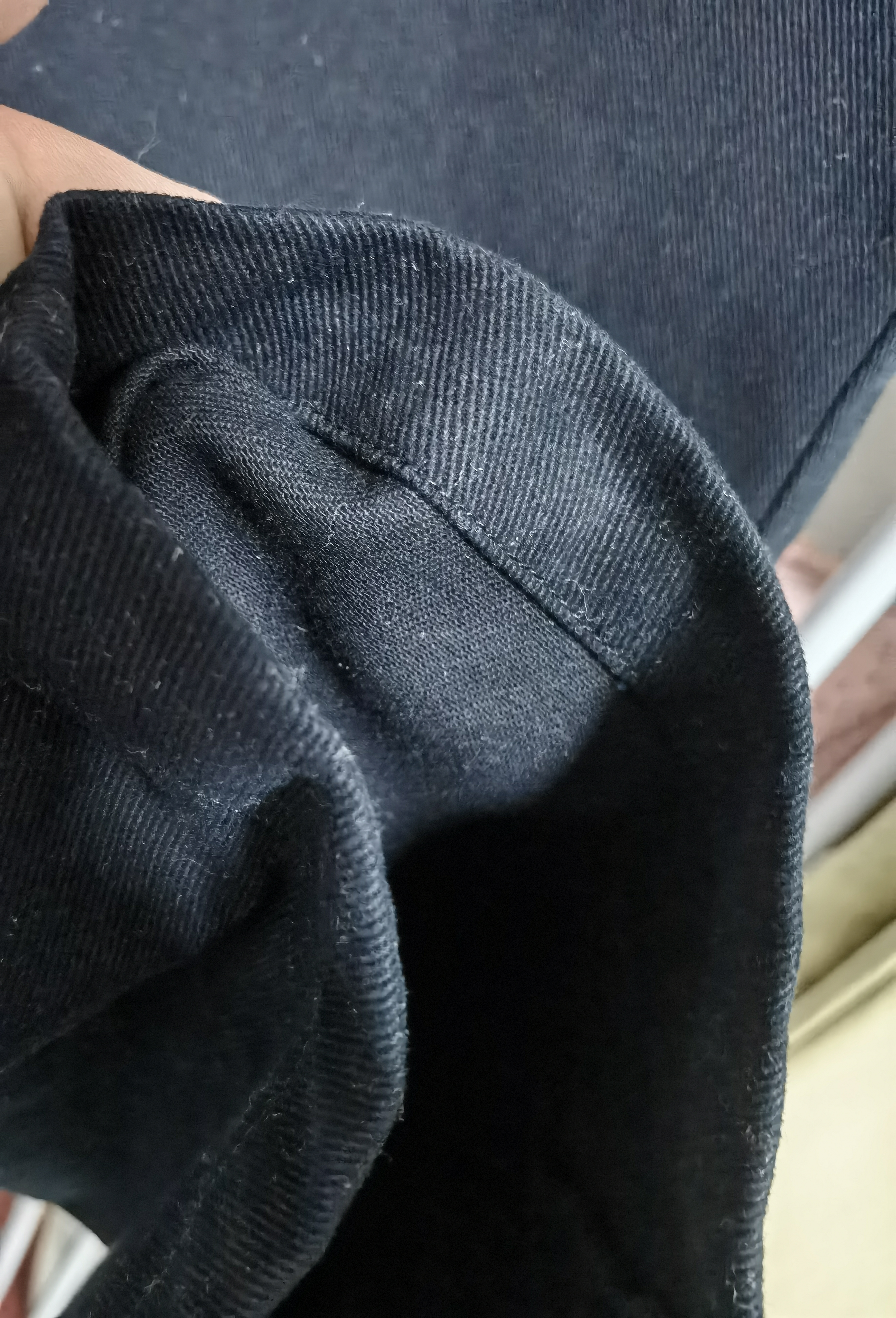 CLOR纯棉休闲裤子男春秋款阔腿潮流舒适运动宽松直筒长裤CM01黑色2XL 实拍图