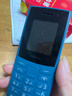 诺基亚（NOKIA）108 4G移动联通电信广电全网通 2.4英寸双卡双待 直板按键学生老人老年人功能机备用手机蓝色 实拍图