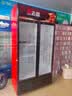志高饮料柜展示柜超大容量商用冰柜冷藏柜风冷无霜酒水柜超市便利店保鲜柜陈列柜玻璃门冰箱立式啤酒柜 双门下机 | 直冷节能【一级节能】 黑红色丨一级节能省电 实拍图