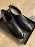 奥康男鞋冬季棉皮鞋男新款加绒保暖棉靴真皮高帮男士休闲套脚皮棉鞋 黑色 43 (265mm) 实拍图