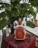 空笙国潮红头醒狮带底座套装马年摆件送长辈端中秋节送礼生日礼物桌面 实拍图