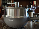 美的（Midea）电炒锅 电蒸锅 电煮锅电火锅家用多功能锅炒菜锅304蜂窝晶刻多用途锅4L电热锅 MC-HGS2812 实拍图