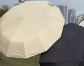 天堂伞 全自动雨伞三折 10骨加固一键开收易甩干简约商务自动伞 冷山绿 实拍图