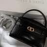 CHARLES&KEITH鳄鱼纹凯莉包手提斜挎婚包包女包生日礼物送女友CK2-50270880-1 Black黑色 S 实拍图