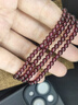 石玥珠宝 精品4-4.5mm石榴石手链项链转运珠天然手串男女士款 水晶玛瑙  实拍图