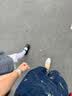 芭比儿童节皮鞋单里亮面黑皮鞋女孩乐福鞋女童小皮鞋DA6057 黑色 34码 实拍图