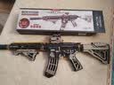 若客（ROKR）M416积木枪儿童玩具枪diy手工木质拼图装模型皮筋枪男孩生日礼物 实拍图