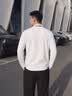 真维斯（Jeanswest）白色打底衫男2026新款春秋重磅纯棉内搭上衣学生圆领长袖T恤男士 白色(自由笔尖胸标) L (175) (收藏加购优先发) 实拍图