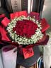 幽客玉品七夕情人节鲜花速递红玫瑰花束表白送女友生日礼物全国同城配送 33朵红玫瑰花束—女王款 实拍图