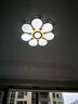 灵翔之光卧室灯吸顶灯无极遥控led灯具温馨简约现代薄家用房间灯2025新款 花朵 直径50cm  36w三色 实拍图
