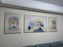 猫九酱奶油风客厅装饰画福鹿三联画高级感壁画大气沙发背景墙挂画 实拍图