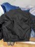主意范（ZHUYIFAN）夹克男飞行员春秋cleanfit休闲整套立领棒球服外套短款工装冲锋衣 黑色夹克 M 80-100斤 实拍图