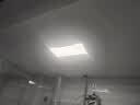 雷士（NVC） LED厨房灯铝扣板灯平板灯卫生间吸顶灯嵌入式集成吊顶面板灯照明 加厚铝框【雾银款】24W长灯/正白光 实拍图