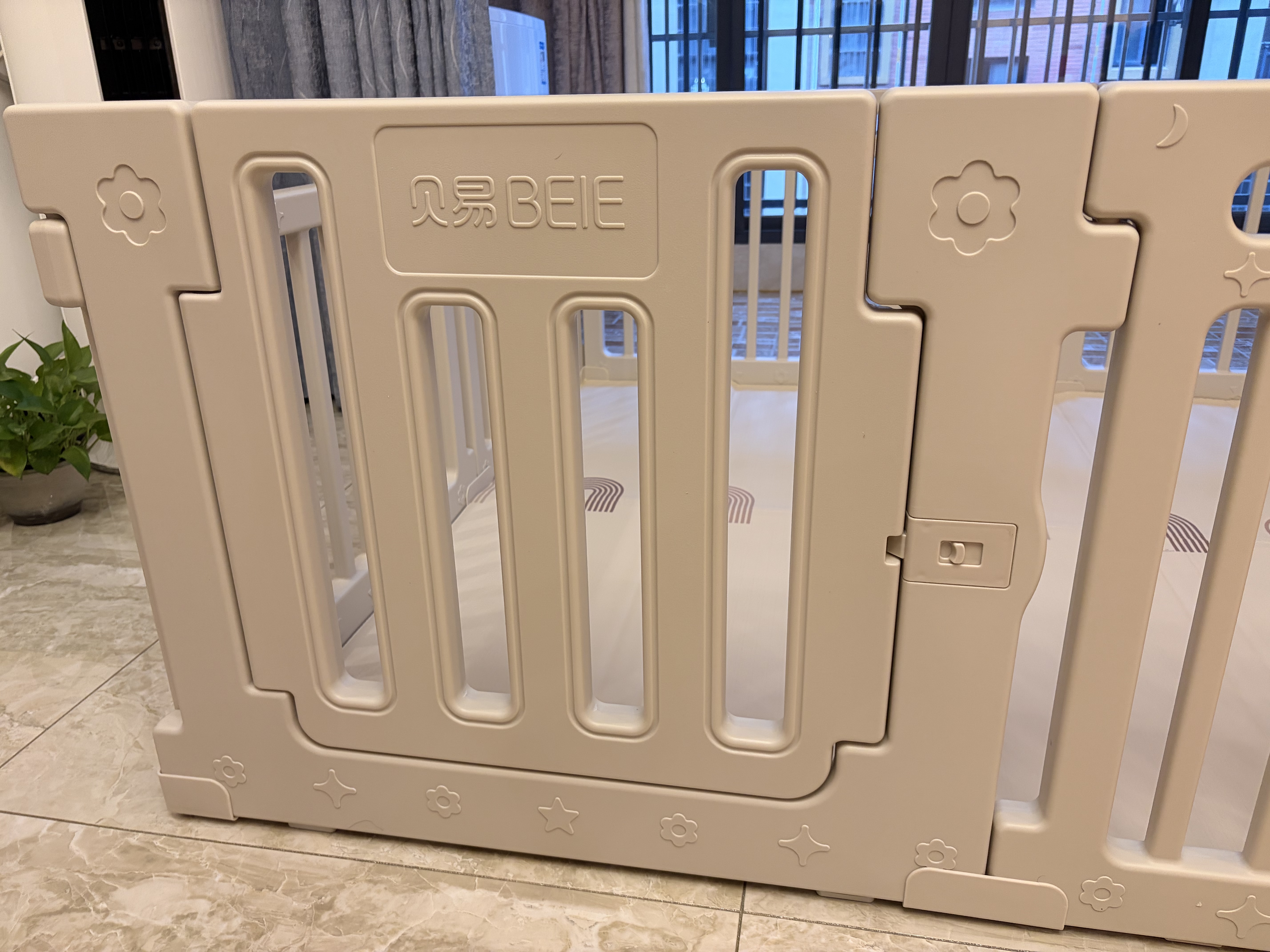 贝易婴儿爬爬垫围栏一体地上宝宝客厅防护栏大自然围栏-150*180 实拍图