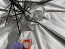 【全网爆款】手动UV折叠雨伞男女晴雨伞两用防晒遮阳黑胶伞 【新人福利】7骨 纯色随机无黑胶 实拍图