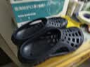 迪卡侬（DECATHLON）游泳男士凉鞋沙滩洞洞鞋外穿快干NABD2027998深蓝色网格款40码 实拍图